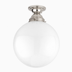 Loftslampe Bergö nikkelbelagt messing Kugle 250 mm