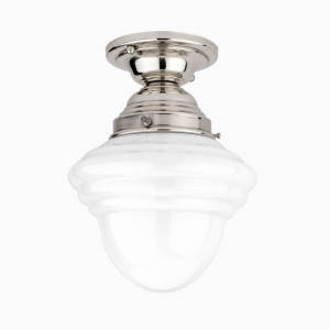 Loftslampe Bergö nikkelbelagt messing Konisk