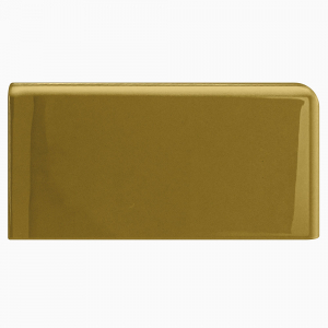 Flise H&E Smith Subway Half Tile hjørneafslutning højre Moss