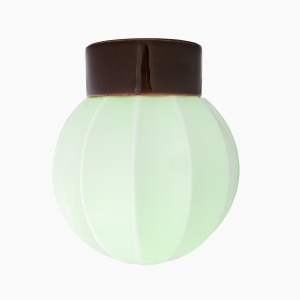 Lampe Deco lige pastelgrøn-brun IP54