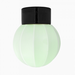 Lampe Deco lige pastelgrøn-sort IP54