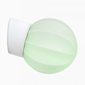 Lampe Deco skrå pastelgrøn-hvid IP54