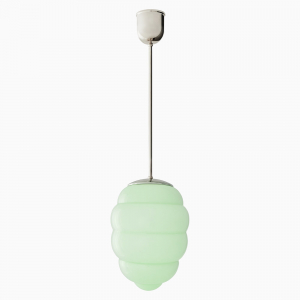 Loftslampe Bikube pastelgrøn - nikkelbelagt messing 840 mm