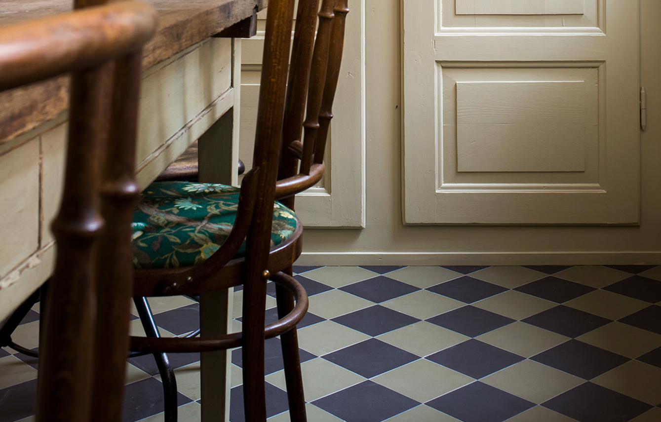 Klinker fr&aring;n Byggfabriken, ritningshj&auml;lp f&ouml;r golvrenovering