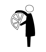 Byggfabrikens Stil och arkitekturhistoria Pictogram av kvinna som håller i ett fönster
